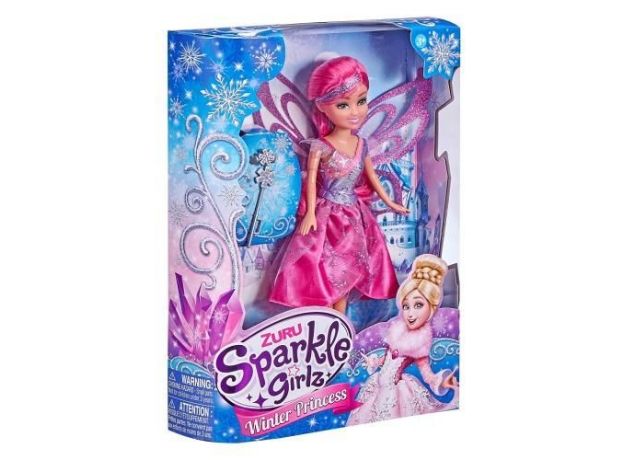 عروسک 26 سانتی پرنسس برفی Sparkle Girlz مدل Winter Princess (با دامن صورتی), image 3