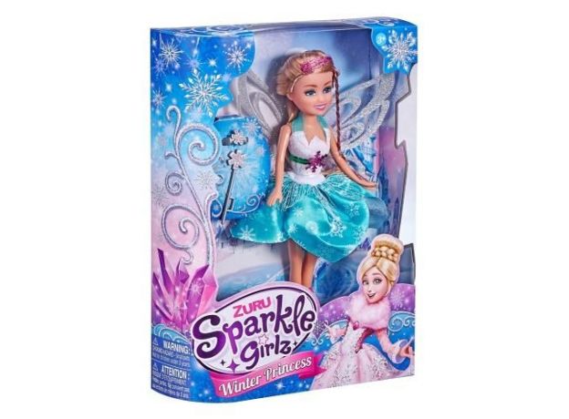 عروسک 26 سانتی پرنسس برفی Sparkle Girlz مدل Winter Princess (با دامن سبز), image 3