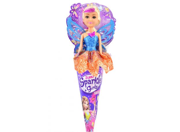 عروسک قیفی پری Sparkle Girlz مدل Fairy (با لباس آبی), image 
