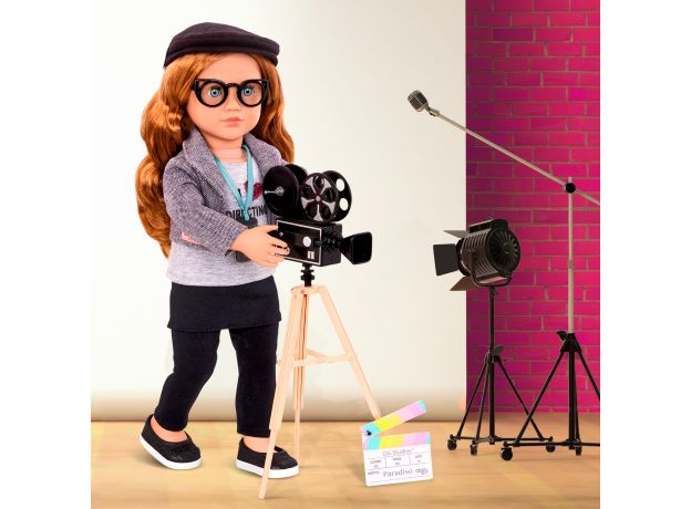 عروسک 46 سانتی دلوکس OG سینماگر مدل Mienna با کتاب, image 10