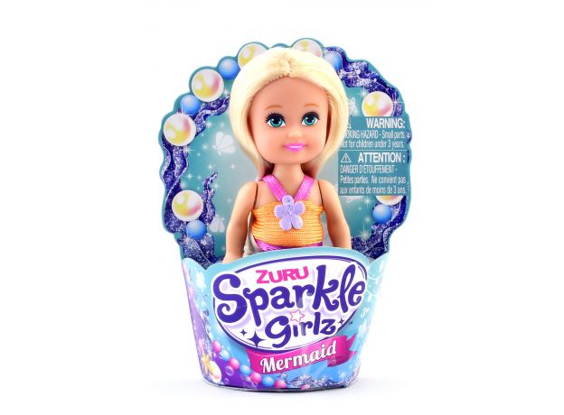 عروسک کاپ کیکی Sparkle Girlz مدل Mermaid (با لباس نارنجی), image 