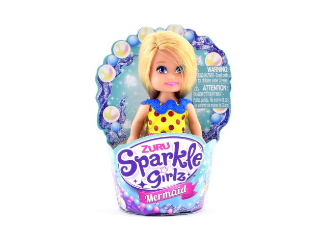 عروسک کاپ کیکی Sparkle Girlz مدل Mermaid (با لباس زرد), image 