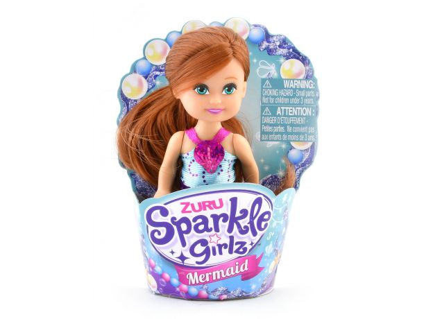 عروسک کاپ کیکی Sparkle Girlz مدل Mermaid (با لباس آبی), image 