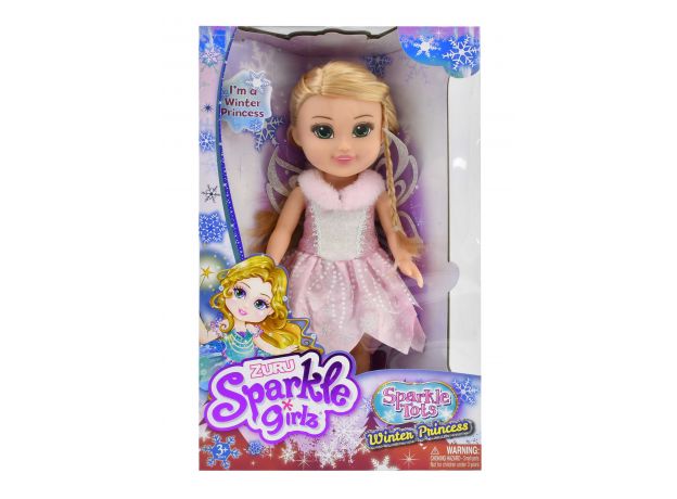 عروسک 33 سانتی پرنسس برفی Sparkle Girlz مدل Winter Princess (با لباس صورتی), تنوع: 100287 - Pink, image 