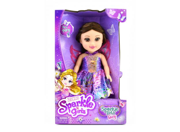 عروسک 33 سانتی پری Sparkle Girlz مدل Fairy (با لباس بنفش), تنوع: 100287 - Purple, image 