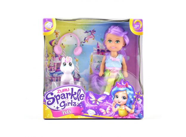 عروسک Sparkle Girlz به همراه حیوان خانگی (یونیکورن), image 