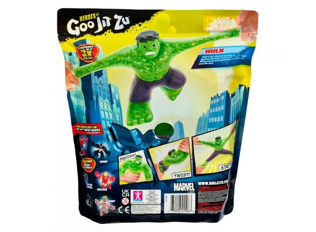 عروسک فشاری گو جیت زو Goo Jit Zu مدل هالک Super Sized, image 7