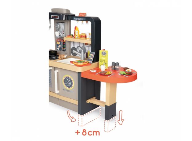 رستوران Smoby مدل Chef Corner  با قابلیت افزایش ارتفاع و 70 اکسسوری, image 16