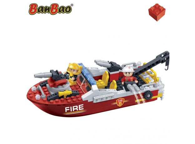 بلاک ساختنی بن بائو مدل قایق آتش‌نشانی, image 2