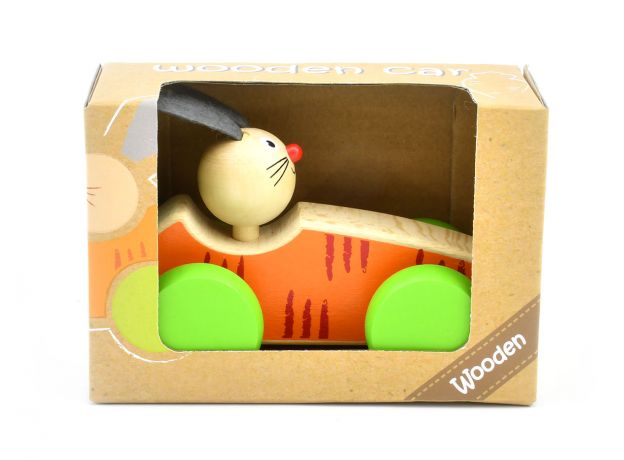 ماشین هویجی چوبی پیکاردو با خرگوش راننده, تنوع: BZ-01-C-PD-Carrot, image 4
