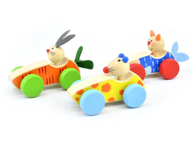 ماشین هویجی چوبی پیکاردو با خرگوش راننده, تنوع: BZ-01-C-PD-Carrot, image 6