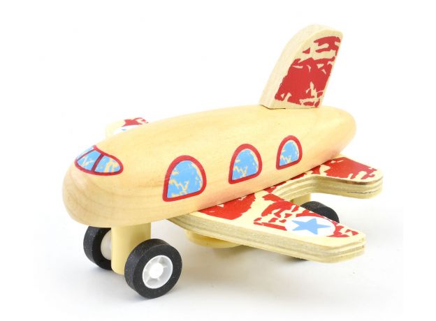 هواپیمای عقب کش چوبی پیکاردو (قرمز), تنوع: BZ-01-E-PD-Red, image 