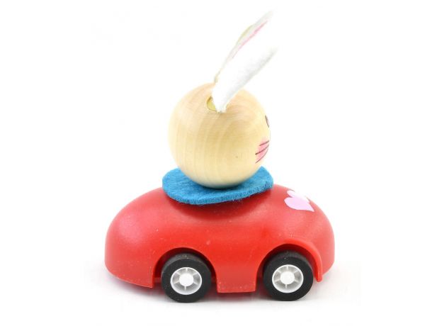 ماشین عقب‌کش چوبی پیکاردو با خرگوش راننده, image 3