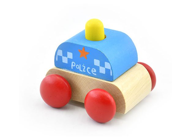 ماشین پلیس موزیکال چوبی پیکاردو, تنوع: BZ-39-A-PD-Police, image 
