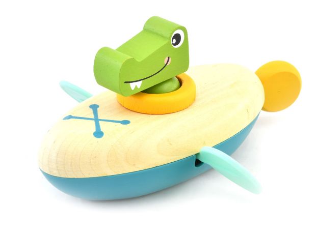 قایق کوکی چوبی پیکاردو با کروکودیل, تنوع: BZ-38-B-PD-Crocodile, image 