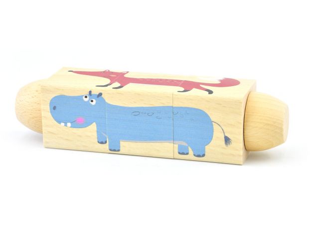 پازل چرخشی چوبی پیکاردو با طرح حیوانات, image 3