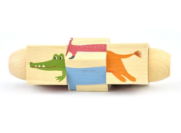 پازل چرخشی چوبی پیکاردو با طرح حیوانات, image 4