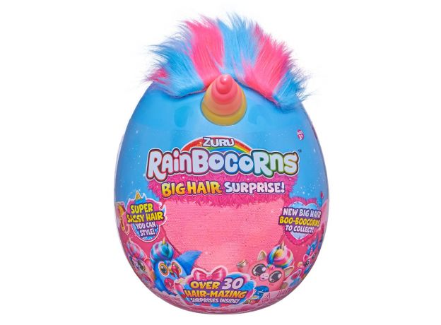 عروسک سورپرایزی رینبوکورنز RainBocoRns سری Big Hair Surprise با شاخ صورتی و زرد, تنوع: 9213-Pink and Yellow, image 10