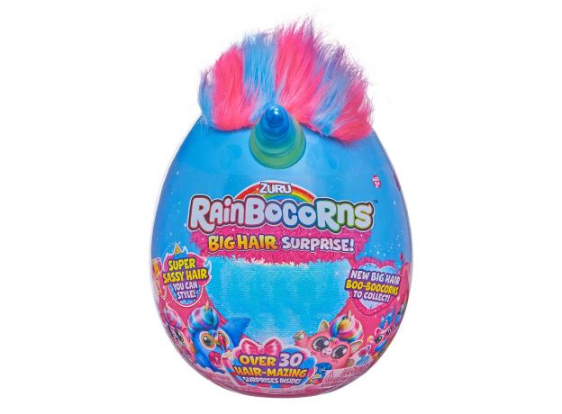 عروسک سورپرایزی رینبوکورنز RainBocoRns سری Big Hair Surprise با شاخ آبی و سبز, تنوع: 9213-Blue and Green, image 12