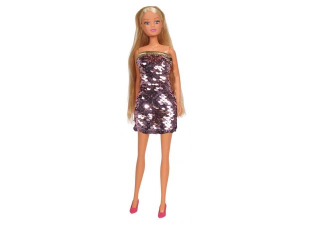 عروسک 29 سانتی Steffi Love با لباس پولکی مسی, تنوع: 105733366-Swap Fashion copper, image 