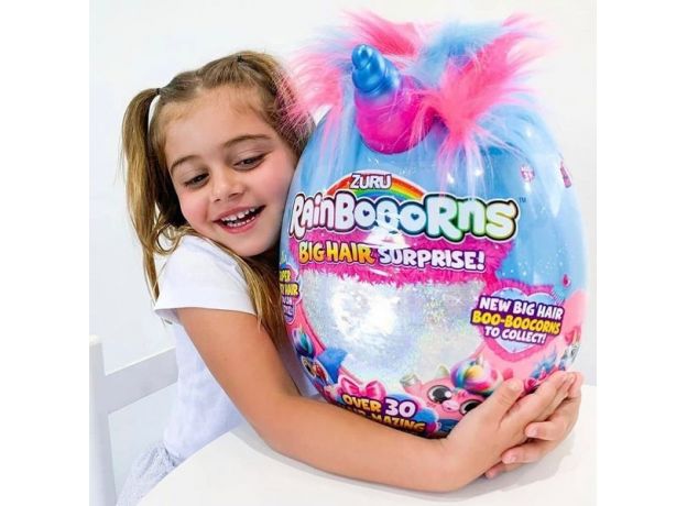 عروسک سورپرایزی رینبوکورنز RainBocoRns سری Big Hair Surprise با شاخ صورتی و بنفش, تنوع: 9213-Pink and Purple, image 2