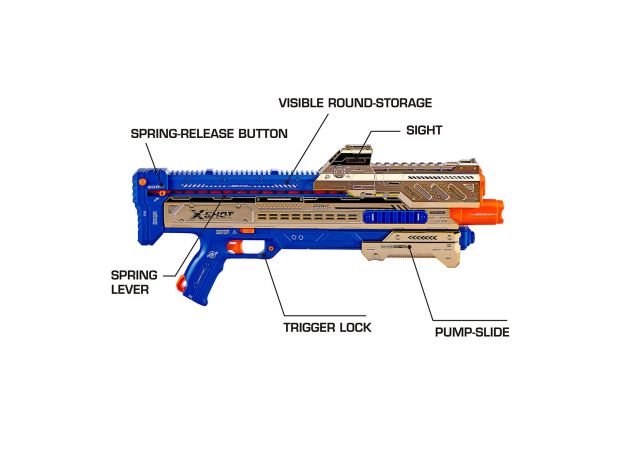 تفنگ رویال گلد ایکس شات X-Shot Chaos مدل Orbit, image 6