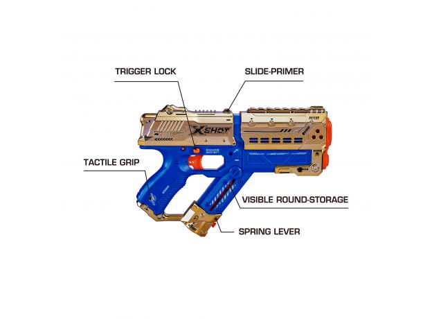 تفنگ دوقلو رویال گلد ایکس شات X-Shot Chaos مدل Meteor, image 6