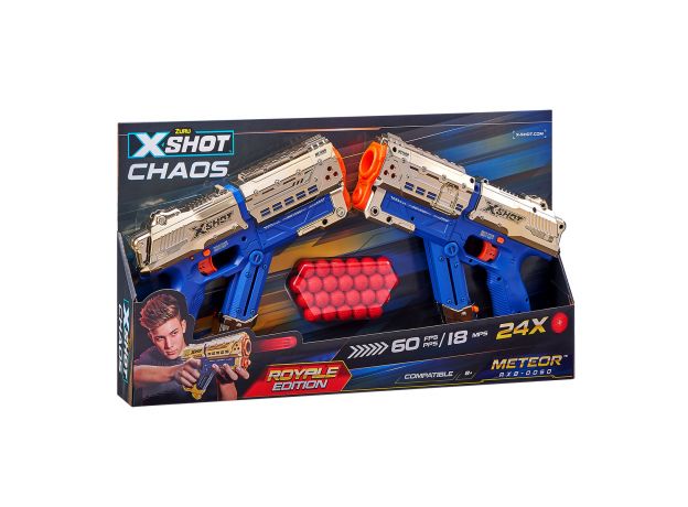 تفنگ دوقلو رویال گلد ایکس شات X-Shot Chaos مدل Meteor, image 11
