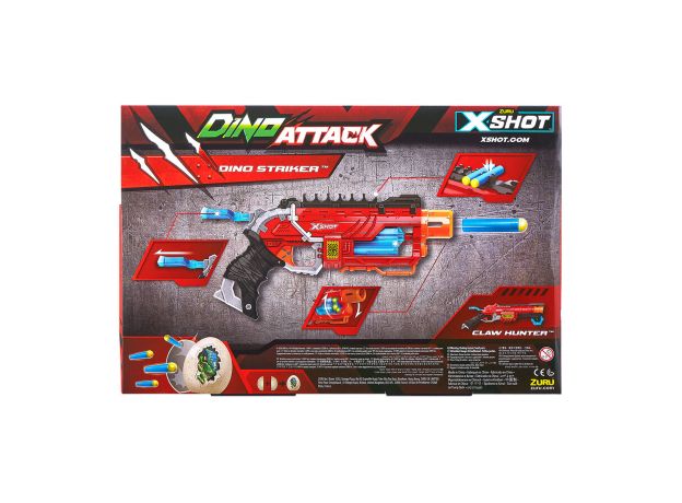 تفنگ ایکس شات X-Shot مدل Dino Striker قرمز, image 9