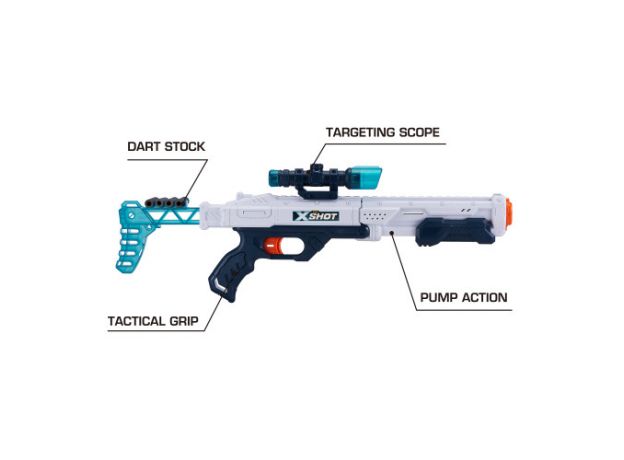 تفنگ ایکس شات X-Shot مدل  Hawk Eye, تنوع: 36435 - White, image 8