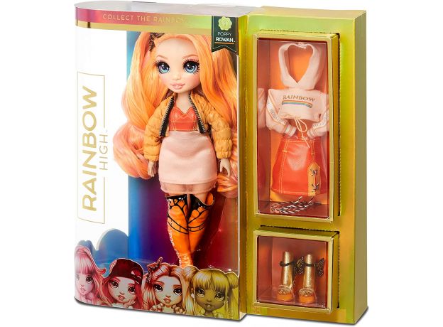 عروسک رنگین کمانی Rainbow High سری 1 مدل Poppy Rowan, image 6