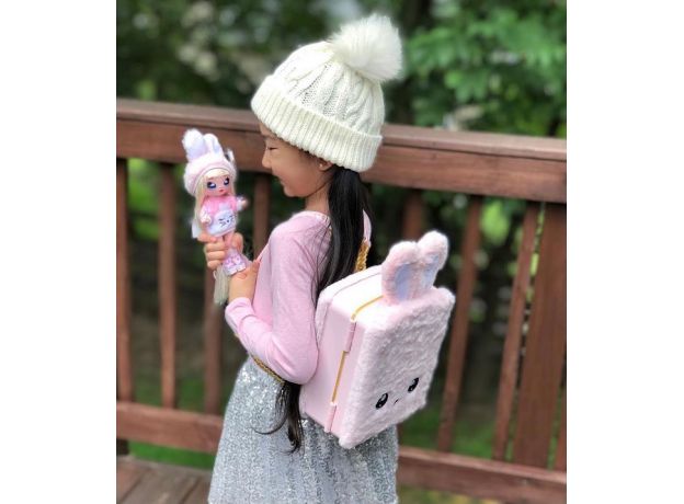 ست 3 در 1 نانانا سورپرایز Na! Na! Na! Surprise سری BackPack مدل Fuzzy bunny, image 5