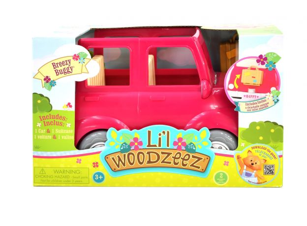 ماشین عروسک های خانواده Li'l Woodzeez مدل Breezy Buggy (صورتی), image 2