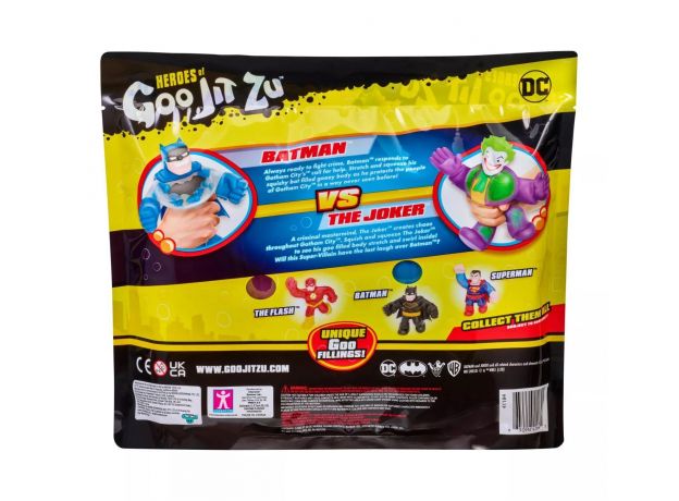 پک دو تایی عروسک های فشاری گو جیت زو Goo Jit Zu سری DC مدل بتمن و جوکر, image 7