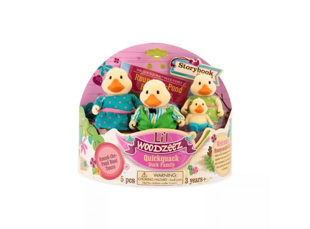 خانواده 4 نفری اردک های Li'l Woodzeez مدل Quickquack, image 2
