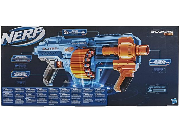 تفنگ نرف Nerf مدل Shockwave RD-15, image 10