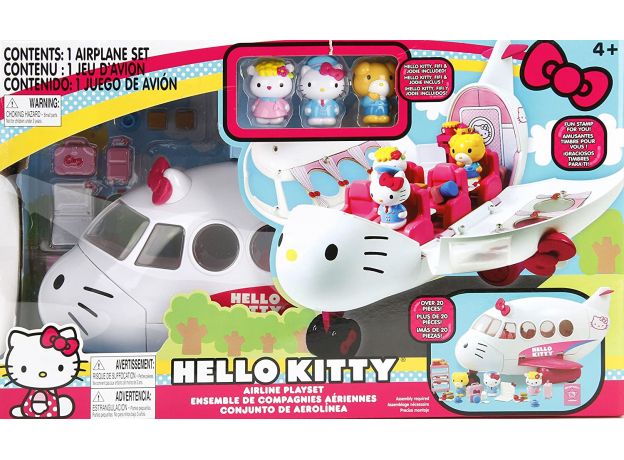 هواپیمای مسافربری Hello Kitty به همراه 3 فیگور, image 