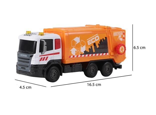 کامیون اسکانیا 17 سانتی مدل حمل بازیافت (سفید), image 4