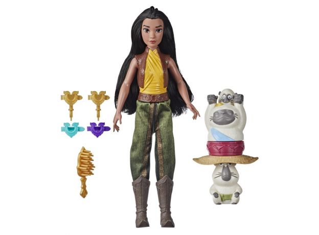 عروسک رایا دیزنی به همراه دستگاه بافت مو Disney Raya, image 2