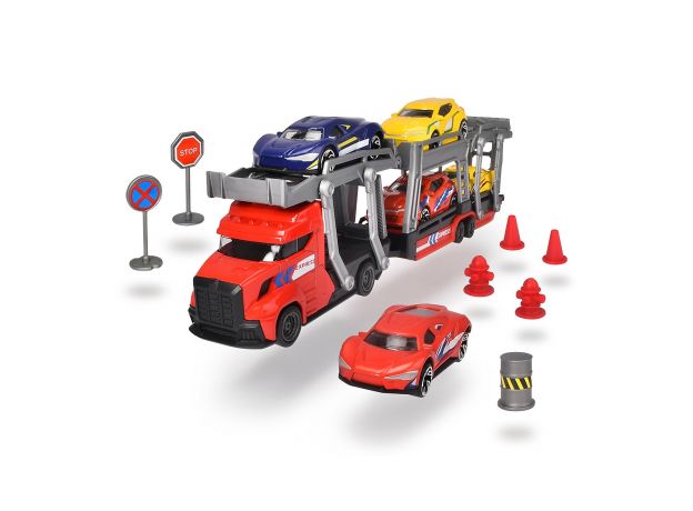 تریلی خودروبر همراه با 5 ماشین (قرمز), image 2