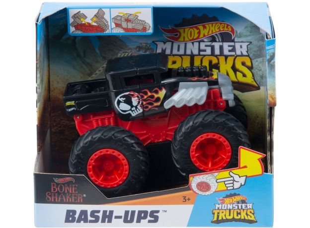 پک تکی ماشین 15 سانتی Hot Wheels سری Monster Truck مدل Bone Shark, image 