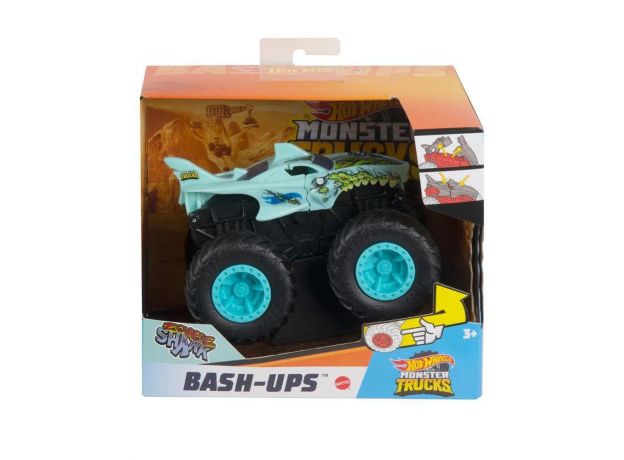 پک تکی ماشین 15 سانتی Hot Wheels سری Monster Truck مدل Zombie Shark, image 