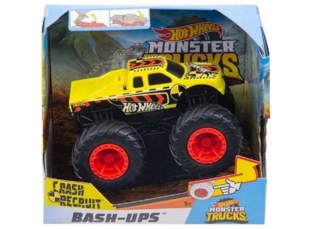 پک تکی ماشین 15 سانتی Hot Wheels سری Monster Truck مدل Crash Recruit, image 