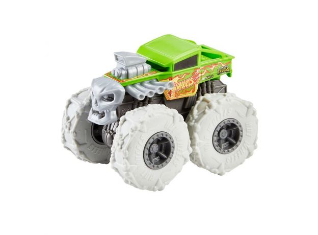 پک تکی ماشین 13 سانتی Hot Wheels سری Monster Truck مدل Twisted Tredz (Bone Shaker), تنوع: GVK37-Twisted Tredz, image 4