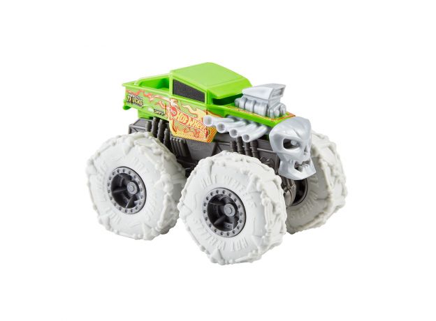 پک تکی ماشین 13 سانتی Hot Wheels سری Monster Truck مدل Twisted Tredz (Bone Shaker), تنوع: GVK37-Twisted Tredz, image 3