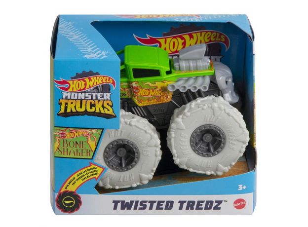 پک تکی ماشین 13 سانتی Hot Wheels سری Monster Truck مدل Twisted Tredz (Bone Shaker), تنوع: GVK37-Twisted Tredz, image 6