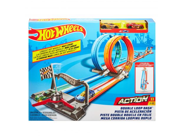 پیست ماشین‌های‌ Hot Wheels مدل Double Loop Dash, image 