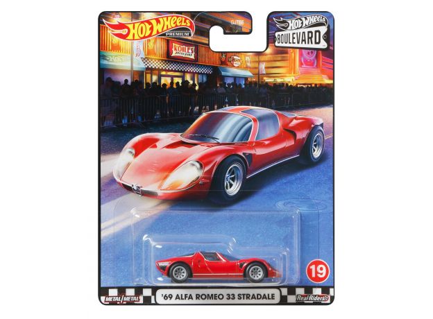 پک تکی ماشین Hot Wheels سری Boulevard مدل '69 Alfa Romeo 33 Stradale, image 