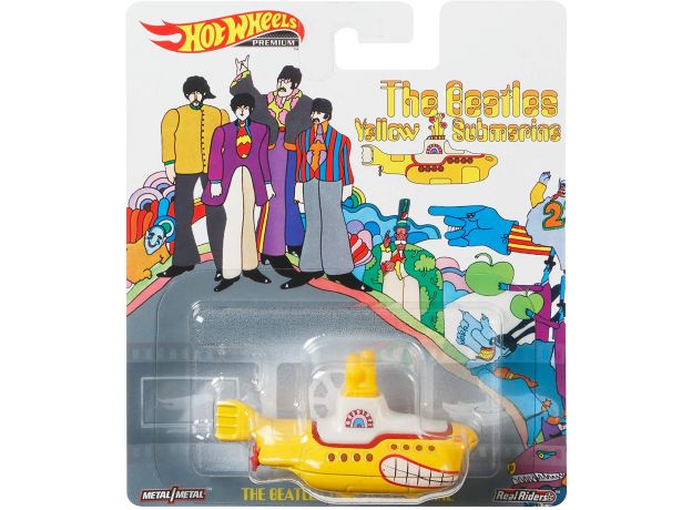 زیردریایی Hot Wheels سری Retro Entertainment مدل The Beatles Yellow Submarine, image 