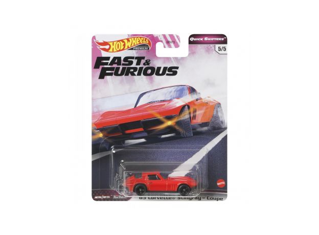 ماشین Hot Wheels سری Fast & Furious مدل '65 Corvette Stingray Coupe, image 